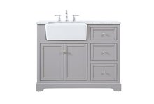  VF60242GR - 42 Inch Single Bathroom Vanity in Grey