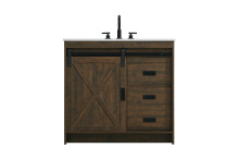 Elegant VF90536EX - Vanity Cabinet 1Dr 2Dw 36''x34''x22'' Expresso