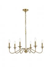  LD5056D30SG - Rohan 30 Inch Chandelier in Satin Gold