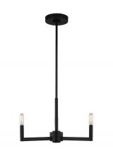  3164203-112 - Fullton modern 3-light indoor dimmable chandelier in midnight black finish