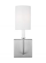  4167101EN-962 - Greenwich modern farmhouse 1-light LED indoor dimmable bath vanity wall sconce in brushed nickel sil