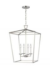  5392604-962 - Dianna transitional 4-light indoor dimmable medium ceiling pendant hanging chandelier light in brush