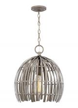  6522701-872 - Hanalei contemporary small 1-light indoor dimmable pendant hanging chandelier light in washed pine f