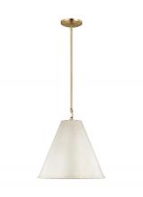  6585101-817 - Gordon contemporary 1-light indoor dimmable ceiling hanging single pendant light in antique white fi