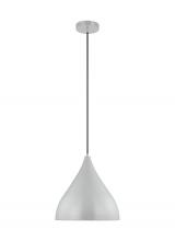  6645301-118 - Oden modern mid-century 1-light indoor dimmable medium pendant in matte grey finish with matte grey