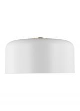  7705401-115 - Malone transitional 1-light indoor dimmable large ceiling flush mount in matte white finish with mat
