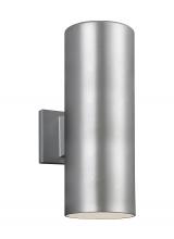  8313802-753 - Outdoor Cylinders transitional 2-light outdoor exterior small wall lantern sconce in painted brushed
