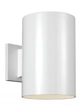  8313901EN3-15 - Outdoor Cylinders transitional 1-light LED outdoor exterior large wall lantern sconce in white finis