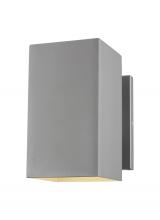  8731701-753 - Pohl modern 1-light outdoor exterior Dark Sky compliant medium wall lantern in painted brushed nicke