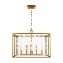  AC1158BBS - Erro transitional 8-light indoor dimmable large ceiling hanging lantern pendant in burnished brass g