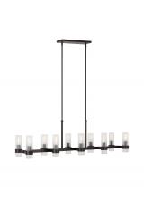  CC13810AI - Geneva Mid-Century 10-Light Indoor Dimmable Linear Chandelier