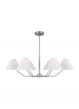 Visual Comfort & Co. Studio Collection DJC1016BS - Burke Transitional 6-Light Indoor Dimmable Large Chandelier
