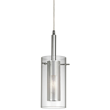  30961-CM-PC - 1LT Metal and Glass Pendant