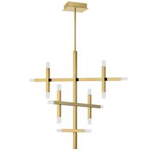  ACS-3656C-AGB-FR - 42W Chandelier, AGB w/ Frosted Acrylic Diff