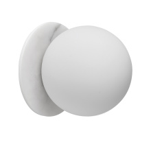 Dainolite BUR-51W-MW-ALB - 1LT Wall Sconce, MW w/ Faux ALB & Opal Glass