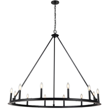 Dainolite CLB-4812C-MB - 12 Light Incandescent Chandelier, Matte Black