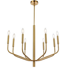 Dainolite ELN-328C-AGB - 8 Light Incandescent Chandelier, Aged Brass