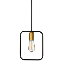  GMT-101P-MB-VB - 1LT Pendant, Matte Black & VB Finish