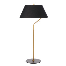 Dainolite GRD-281T-AGB-MB-BK - 1 Light Aged Brass and Matte Black Table Lamp with Black Shade