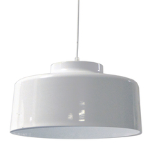  KUP-201P-WH - 1LT Incandescent Metal Pendant, White Finish