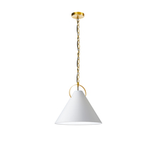  PCN-161P-AGB-790 - 1LT Incand Pendant, AGB w/ WH Shade