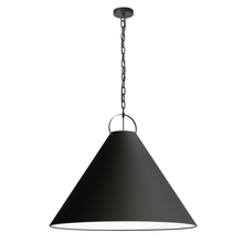 Dainolite PCN-321P-MB-797 - 1 Light Incandescent Pendant, Matte Black with Black Shade