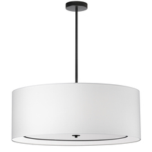  POR-344P-MB-WH - 4LT Incand Pendant, MB with WH Shade