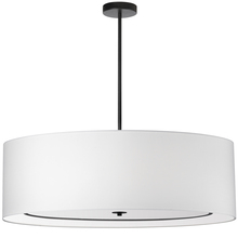  POR-406P-MB-WH - 6LT Incand Pendant, MB with WH Shade