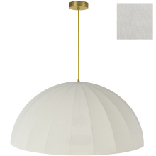 Dainolite RON-301P-AGB - 1 Light Aged Brass Pendant w/ Beige Linen Shade