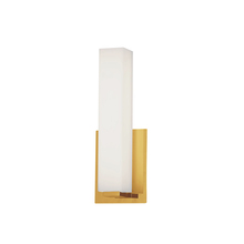  VLD-172-10-AGB - 12W Wall Sconce, AGB w/ WH Glass