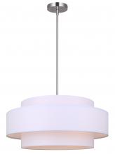 Canarm ICH1148A03BN22 - LANDRA 3 Light Brushed Nickel Contemporary Chandelier for Dining Rooms and Living Rooms