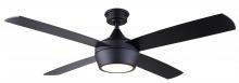  CF52JUD4BK - Judson 52 in. Indoor Matte Black Standard Ceiling Fan with Soft White Integrated LED