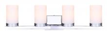  IVL429A04CH - Milo 4 Light Vanity, Chrome Finish