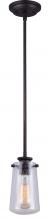 Canarm IPL623A01ORB - MILL, IPL623A01ORB -G-, 1 Lt Rod Pendant, Seeded Glass, 60W Type A, 5 IN W x 11 .5 IN - 59 .5 IN H