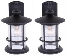  IOL141TBK-HD - Ryder, Spec. IOL141TBK-HD, 1 Light Outdoor Downlight Twinpack, Seeded Glass, 100W Type A