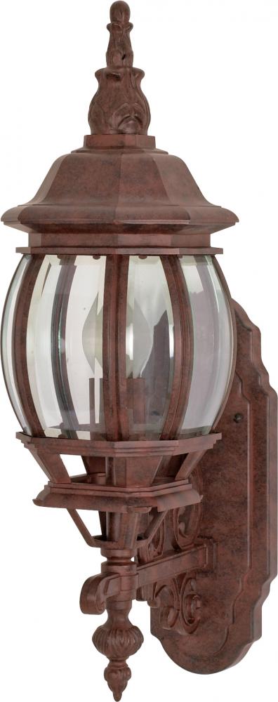 Central Park - 1 Light - 20&#34; - Wall Lantern - with Clear Beveled Glass; Color retail packaging