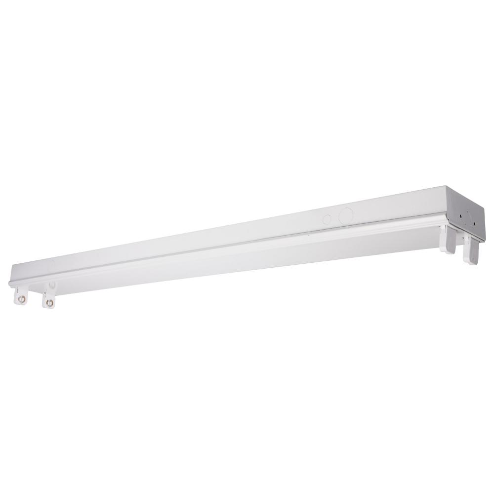 2 Foot; Dual T8 Lamp Ready Fixture Channel; Empty Body Fixture; Complete Lamp Wiring Guide Available