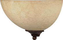 60/044 - Tapas - 1 Light 12" Sconce with Tuscan Suede Glass - Old Bronze Finish