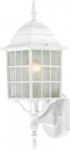  60/4901 - Adams - 1 Light 18" Wall Lantern with Frosted Glass - White Finish