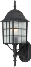  60/4903 - Adams - 1 Light 18" Wall Lantern with Frosted Glass - Textured Black Finish