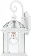  60/4961 - Boxwood - 1 Light 15" Wall Lantern with Clear Beveled Glass - White Finish