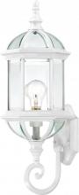  60/4971 - Boxwood - 1 Light 22" Wall Lantern with Clear Beveled Glass - White Finish