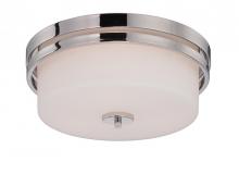  60/5207 - Parallel - 3 Light Flush with Etched Opal Glass - Polished Nickel Finish