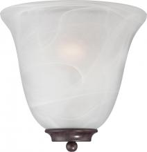  60/5374 - Empire - 1 Light Wall Sconce with Alabaster Glass - Old Bronze Finish