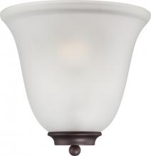  60/5375 - Empire - 1 Light Wall Sconce with Frosted Glass - Mahogany Bronze Finish