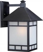  60/5602 - Drexel - 1 Light - 9" with Frosted Seed Glass - Stone Black Finish