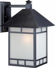 60/5603 - Drexel - 1 Light - 10" with Frosted Seed Glass - Stone Black Finish