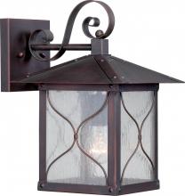  60/5612 - Vega - 1 Light - 9" Wall Lantern with Clear Seed Glass - Classic Bronze Finish