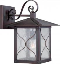  60/5613 - Vega -1 Light - 11" Wall Lantern with Clear Seed Glass - Classic Bronze Finish