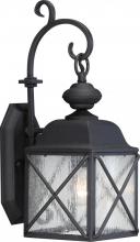  60/5621 - Wingate - 1 Light - 6" Wall Lantern with Clear Seed Glass - Textured Black Finish